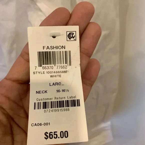 Mens Bar III Woven Button Down Dress Shirt Color Buttons NWT - B5 - Picture 8 of 8